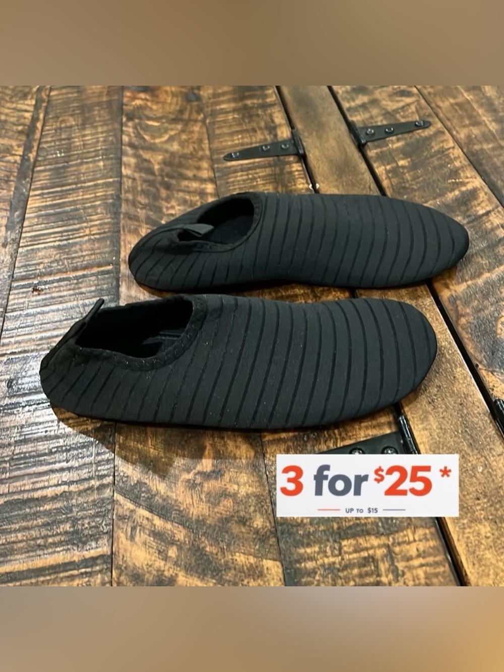 Women’s Black water  Slip-On beach Shoes